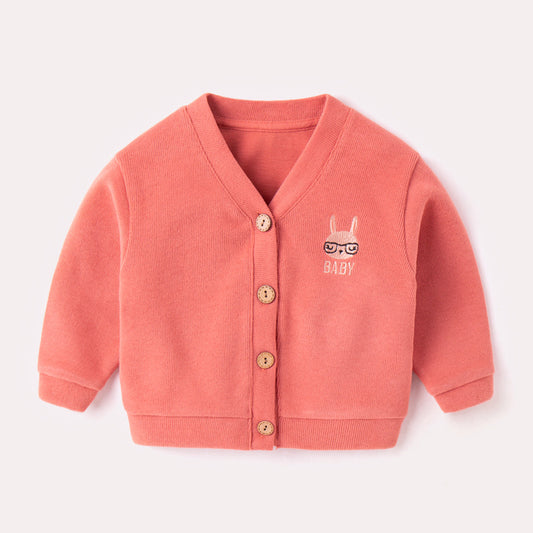 Cardigan Tejido Infantil Estilo Occidental para Niña - Abrigo Otoño