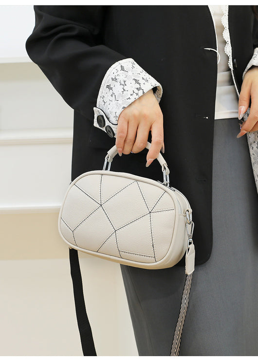 Bolso Pequeño Retro de Patchwork Trendy con Tres Capas - Image 32