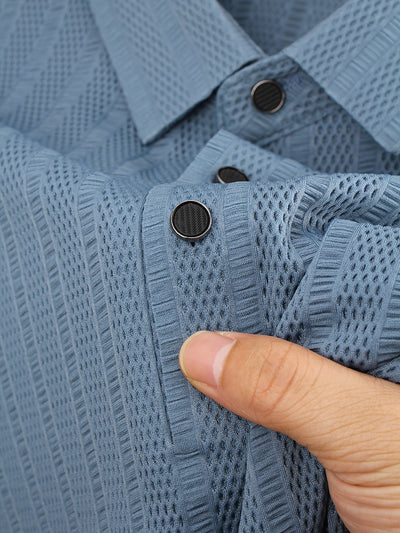 Polo Hombre Ice Silk Malla Transpirable - Diseño Moderno Hueco - Image 23