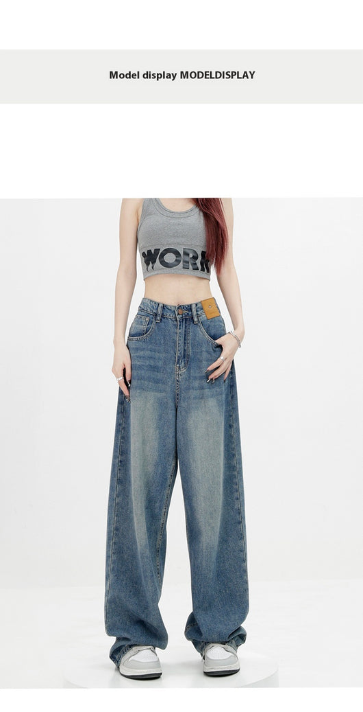 Jeans Retro Azul Holgados de Corte Recto - Image 20