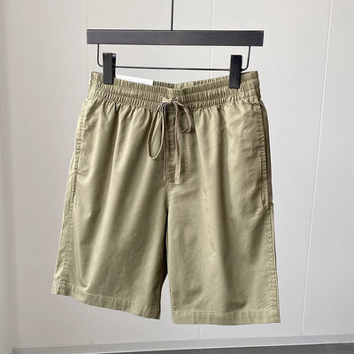 Pantalones Cortos Casuales de Algodón Puro con Cintura Elástica para Hombre - Image 11