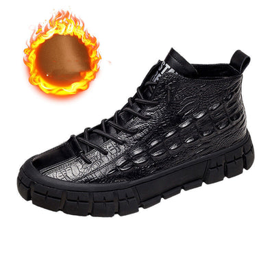 Zapatos Casuales de Cuero para Hombre - Estilo Alto y Medio - Image 12