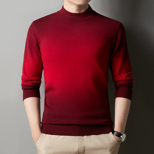 Suéter Cuello Alto Efecto Degradado para Hombre - Image 2