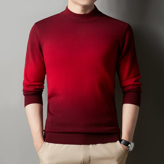 Suéter Cuello Alto Efecto Degradado para Hombre - Image 2