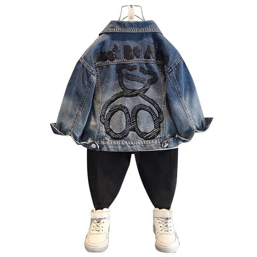 Chamarra Vaquera Infantil Estilo Occidental para Otoño - Image 8
