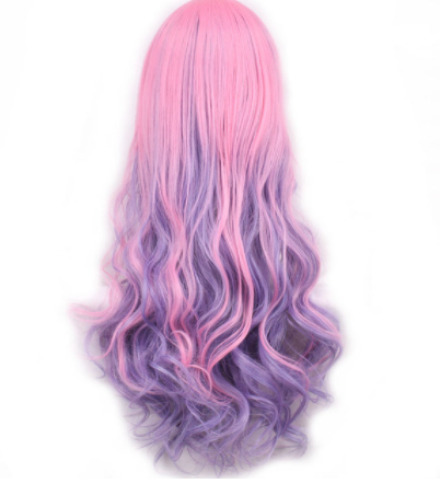 Peluca Rizada Multicolor Voluminosa para Cosplay - Image 15