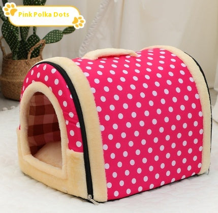 Cama Portátil para Mascotas Pequeñas y Medianas con Asa - Refugio Cálido y Acogedor - Image 4
