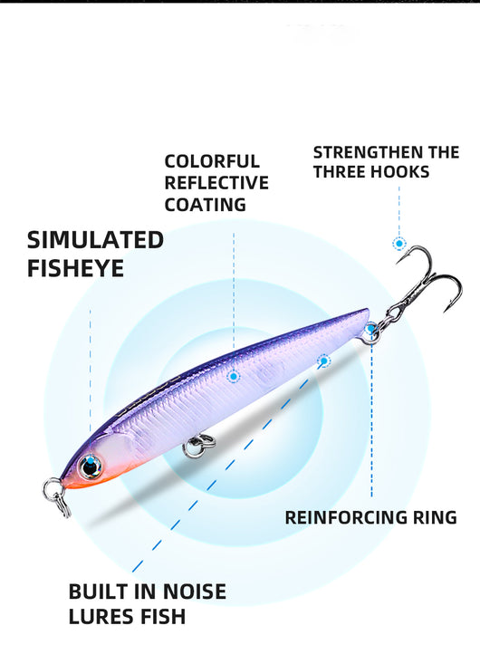 Señuelo Artificial de Largo Alcance para Pesca de Lubina en Ríos de Agua Dulce - Image 18