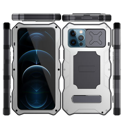 Funda Protectora 3 en 1 con Espejo y Soporte Metálico para iPhone - Image 10