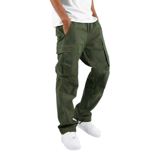 Pantalones Casuales con Múltiples Bolsillos y Cordón Ajustable - Image 7
