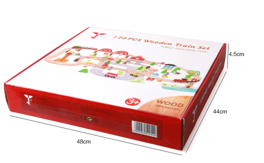 Set de 120 Piezas de Vías de Tren de Madera para Niños - Image 6