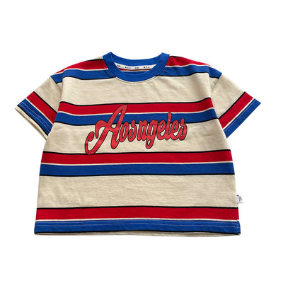Playera Infantil de Rayas Cuello Redondo - Casual y Cómoda - Image 4