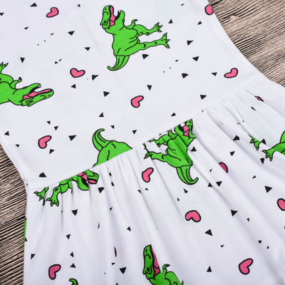 Vestido Infantil Estampado Dinosaurio Diente de Sable - Image 12