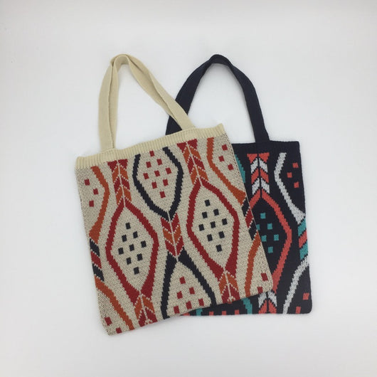 Bolsa Tote Tejida de Gran Capacidad - Estilo Moderno y Funcional