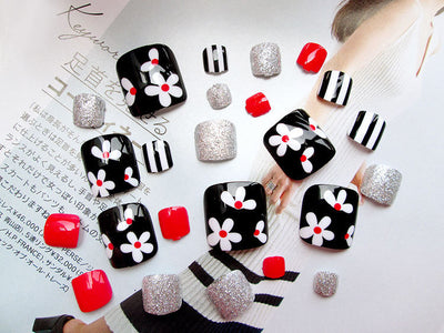 Uñas Acrílicas Artificiales Pro 24 Piezas Adhesivas - Image 3