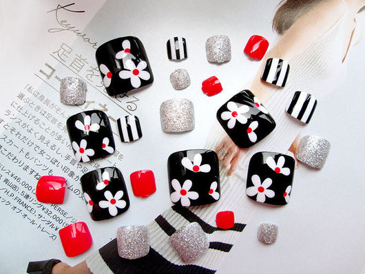 Uñas Acrílicas Artificiales Pro 24 Piezas Adhesivas - Image 3