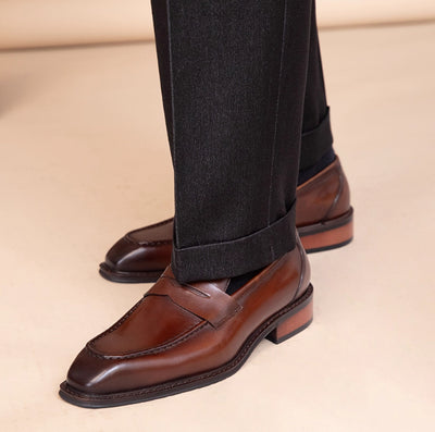 Zapatos Casuales de Cuero Genuino para Hombre - Outdoor - Image 7