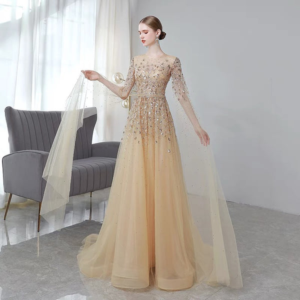 Vestido de Novia Elegante Manga Larga Ajustado - Image 4