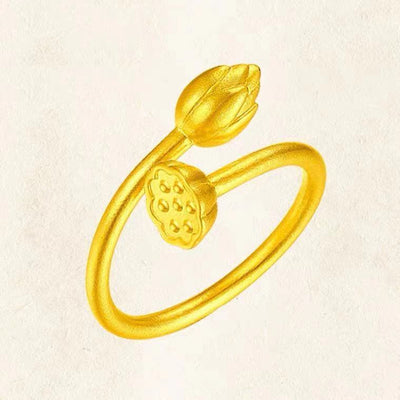 Anillo Dos Mundos en Oro 18K para Mujer - Oro Amarillo - Image 14
