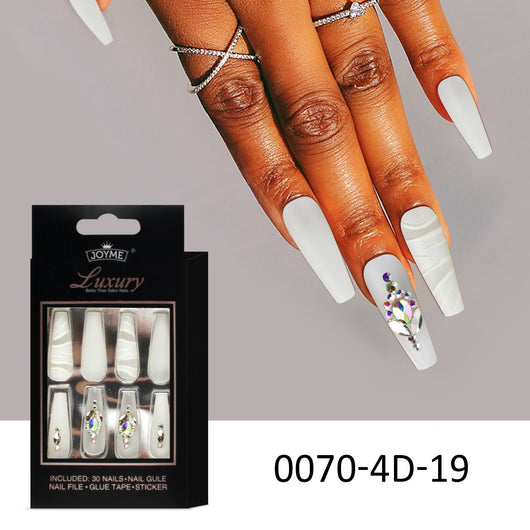 Pegatinas de Uñas Decoradas con Cristales y Escalera Larga - Image 10