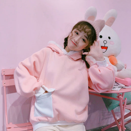 Sudadera Suelta Estilo Coreano para Mujer Otoño Invierno - Image 7