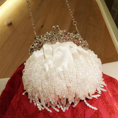 Bolsa de Novia Bordada a Mano con Cuentas - Image 6