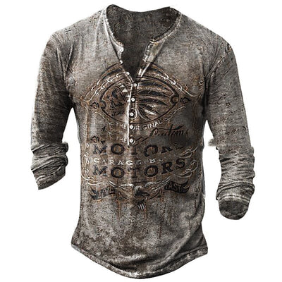 Camiseta Casual de Manga Larga con Estampado Moderno para Hombre - Image 12