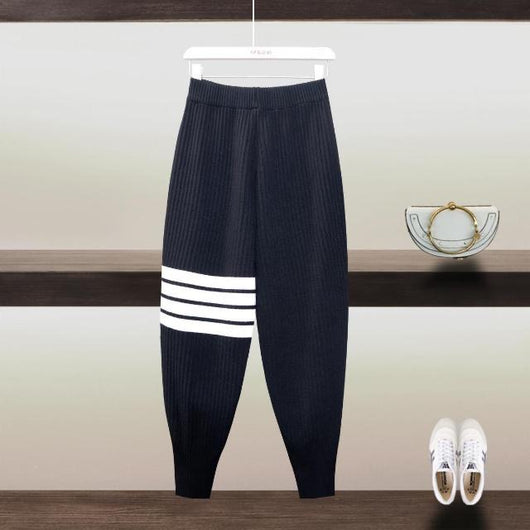 Pantalones Harem de Punto Otoño-Invierno para Mujer Cintura Ajustable - Image 6