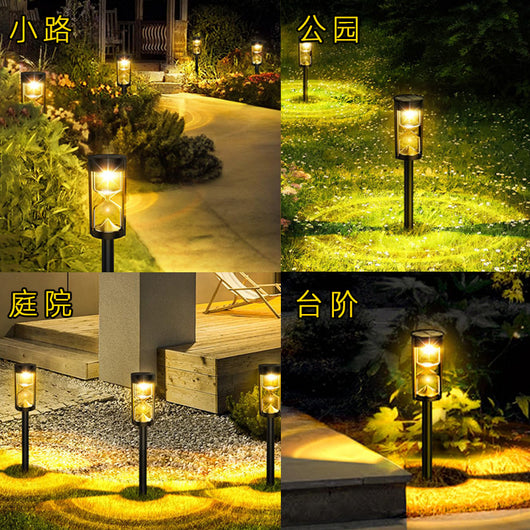 Lámpara Solar de Reloj de Arena para Jardín - Image 2