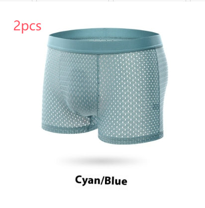 Calzoncillos Bóxer de Malla de Seda de Hielo para Hombre - Image 12