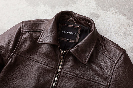 Saco de Vestir Marrón Oscuro para Hombre Talla Grande con Solapa Clásica - Image 6