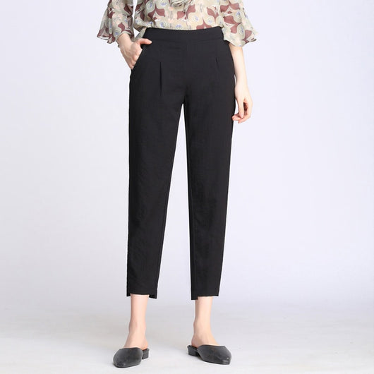 Pantalones Harem Casuales de Corte 7/8 - Image 7