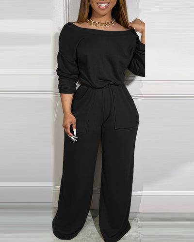 Jumpsuit Elegante Hombro Descubierto con Cintura Definida - Image 11