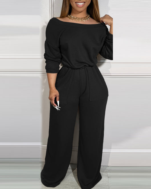 Jumpsuit Elegante Hombro Descubierto con Cintura Definida - Image 11