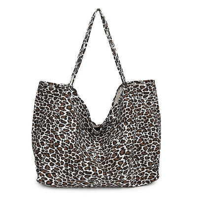 Bolso Retro de Hombro Estampado Leopardo con Textura Casual - Image 8