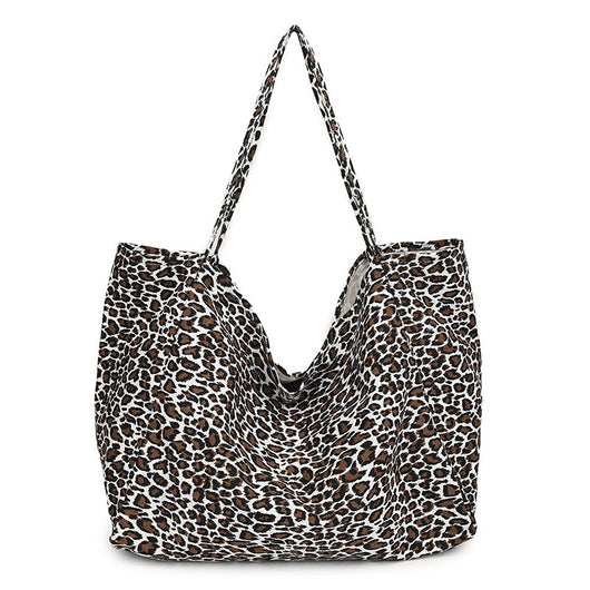 Bolso Retro de Hombro Estampado Leopardo con Textura Casual - Image 8