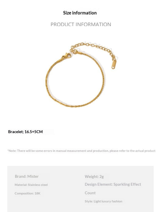 Pulsera Dorada Brillante Verano 2024 para Mujer - Image 10