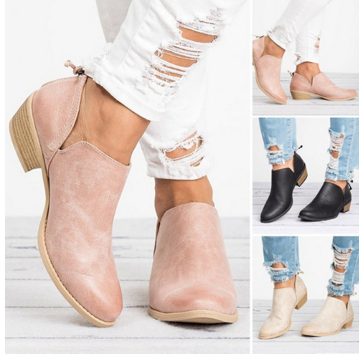 Botas Cortas para Mujer con Moño Mariposa y Tacón Medio - Punta Fina - Image 7