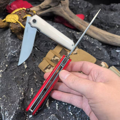 Cuchillo Plegable Portátil Sanhe Steel SKD-11 de Alta Dureza para Exterior - Image 10
