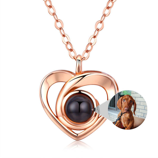Collar Corazón de Plata S925 con Proyección de Foto Romántica - Image 7
