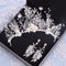 Corona Nupcial de Cristal y Hojas para Novia con Aretes