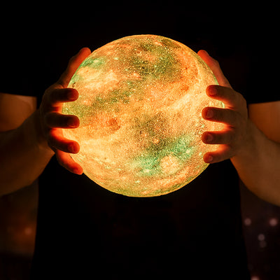 Lámpara LED 3D Galaxy con Control Remoto - Luz Nocturna USB Planeta Tierra - Image 4