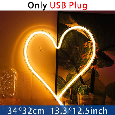 Luz Neon de Corazón con Acrílico Transparente - Decoración Ambiente LED - Image 6
