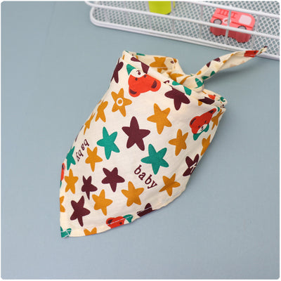 Pañuelo Triangular de Algodón con Encaje y Estampado Infantil - Image 34