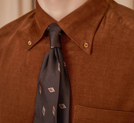 Camisa de Pana de Algodón Manga Larga Estilo Americano Japonés - Image 2