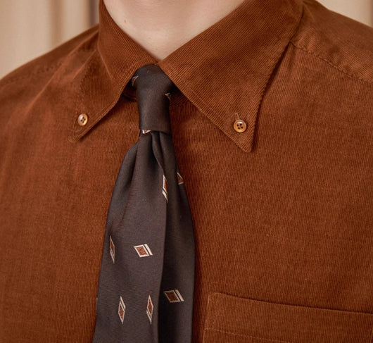 Camisa de Pana de Algodón Manga Larga Estilo Americano Japonés - Image 2