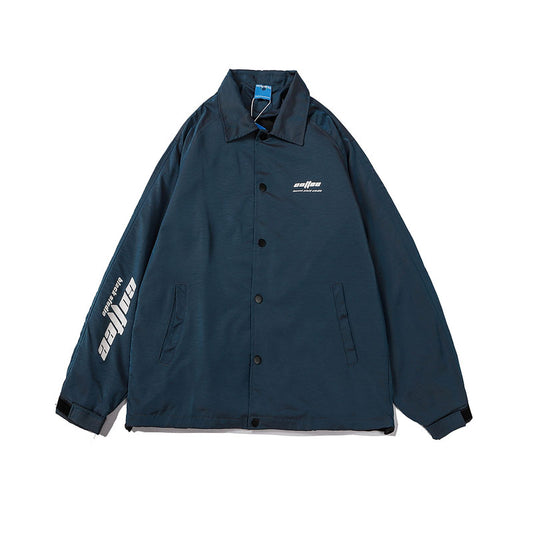 Chaqueta Casual para Hombre con Estampado Retro y Diseño Oversize Tipo Utilidad - Image 2