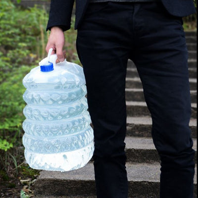 Cubo Plegable Portátil con Hervidor para Auto, Camping y Aventuras al Aire Libre