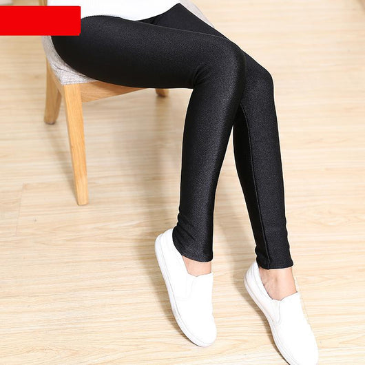 Pantalones Capri Elásticos Talle Bajo Brillante en Colores Neón para Mujer - Image 7