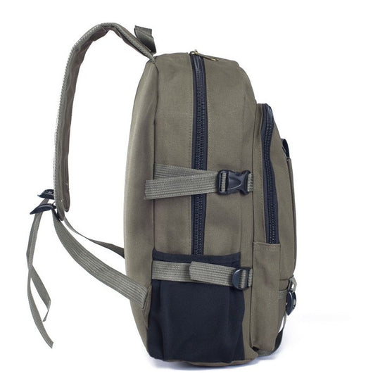 Mochila de Lona para Hombre - Bolsa Escolar Resistente - Image 4